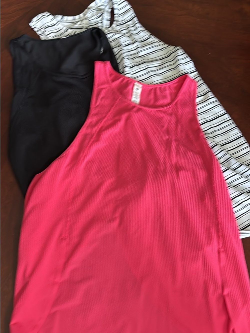 6 piece LOT of workout Lululemon/Athleta tank tops 
LULU SZ 5 ATHLETE SZ XS